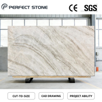 2025 Grande Dalle Moderne de Quartzite Taj Mahal Imperméable pour la Décoration de Villa, l'Îlot de Cuisine et le Plan de Travail avec Garantie à Vie