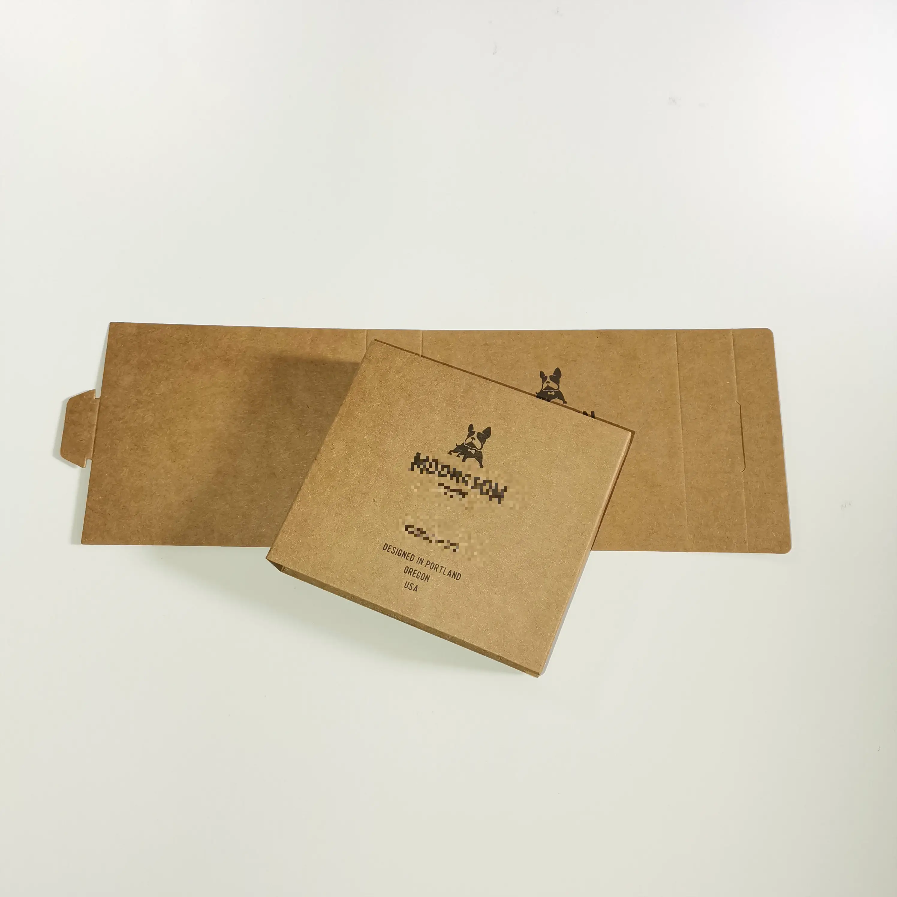 Custom logo biodegradable craft paperboard packing sleeves Retail towel kraft paper sleeve packaging