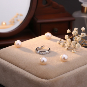 HENGSEN Pendiente de Oreja Tipo Cuff de Cartílago de Plata y Cobre Dorado con Circonita, Sin Perforación, Tipo Concha, Joyería Sin Perforación - Product Image 5