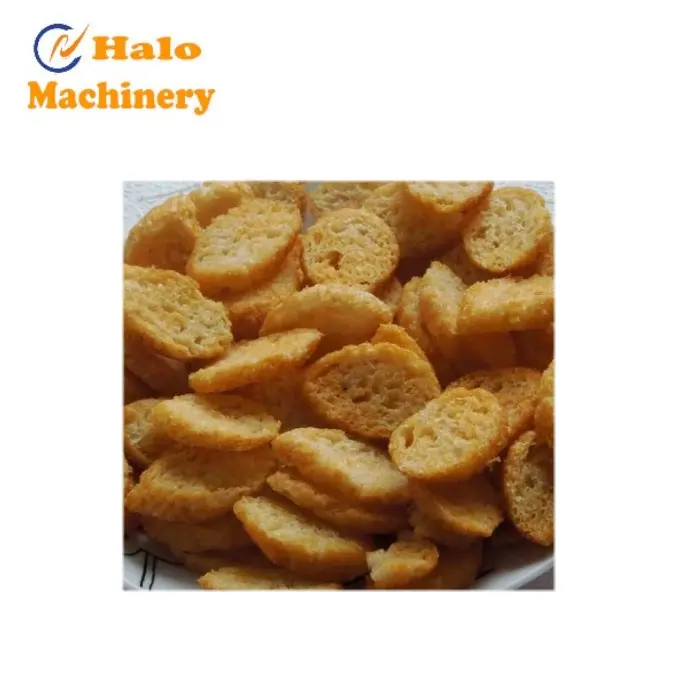 Jinan Halo Brood Crouton Krokante Snack Chips Verwerking Lijn Apparatuur Machine