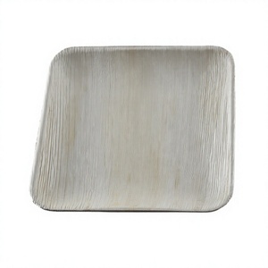 Assiettes jetables classiques en bois durables et écologiques, gravables, compatibles micro-ondes, qualité alimentaire, sans BPA, plates de 7 pouces pour les fêtes - Product Image 4
