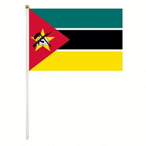 Drapeau de la Mongolie à agiter à la main, personnalisé, de haute qualité, durable, à séchage rapide, écologique, en polyester, pour événements ou festivals - Product Image 5