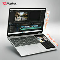 Laptop OEM a Doppio Schermo con Intel N95, 32GB RAM, 2TB SSD, 15.6 Pollici IPS, Notebook per Editing Video per Creator di Contenuti YouTube e TikTok