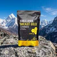 Gummies véganes au Shilajit de l'Himalaya Or 3000MG Force Maximale Livraison Rapide Complément Alimentaire Pur