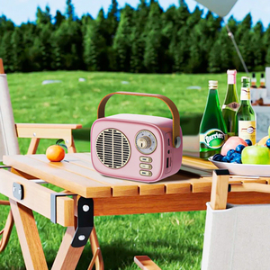 Haut-parleur portable Bluetooth 5.3 en gros avec radio, USB, TF, AUX et réglage de l'heure - 5W, 1200mAh, ABS pour usage domestique et loisirs - Product Image 4