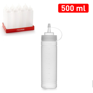 ขวดเก็บของพลาสติกฟอร์เต้ 500 มล. โปร่งใส ทนทาน ใช้ซ้ำได้ สำหรับจัดระเบียบบ้าน - Product Image 3