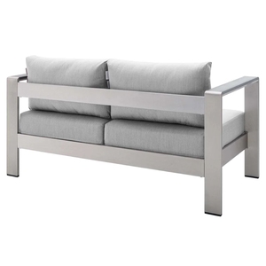 Sofá de Aluminio de Lujo Más Vendido, Muebles de Exterior <span class=keywords><strong>para</strong></span> Cafetería, Patio, Conjunto de Muebles de Sofá Modernos <span class=keywords><strong>para</strong></span> Exteriores - Product Image 4