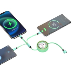 Retractable 3-in-1 <b>Charging</b> <b>Cable</b> 1.05m Fast <b>Charging</b> For Apple Android Type-C - Product Image 5