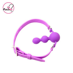 Juguete sexual para adultos ajustable Bondage Gear boca mordaza consolador BDSM coqueteo Bola de silicona mordaza juguete sexual pareja Bondage ataduras tapón <span class=keywords><strong>Anal</strong></span> - Product Image 5