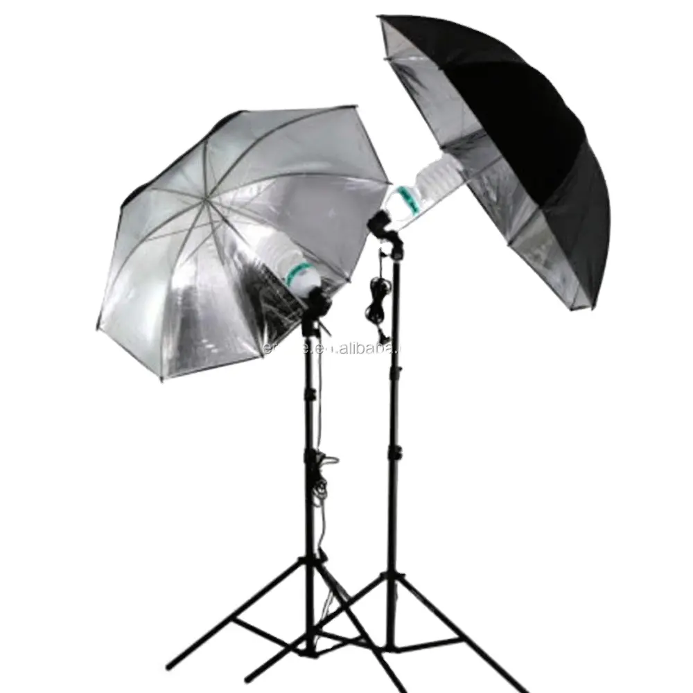 Iluminación de estudio fotográfico Paraguas reflectante Kit para fotografía