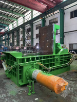 Presse à balles automatique pour le recyclage des métaux ferreux avec moteur et pompe pour la compression de l'aluminium et de l'acier inoxydable