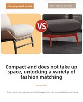Canapé-lit en cuir moderne de luxe, cadre en métal, chaise longue durable pour le salon, meubles de maison