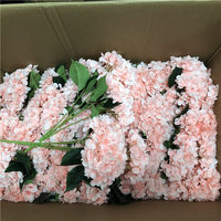 M-1046 Tête de Fleur d'Hortensia Artificielle Moyenne en Soie de Haute Qualité pour Mariage