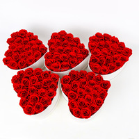 Penjualan paling laris hadiah Hari Valentine warna merah bunga mawar yang diawetkan abadi mawar abadi abadi mawar