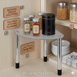 Modern Stainless Steel Space Saving Kitchen Multipurpose Corner <b>Shelf</b> Rack Organizer Stand - Product Image 4