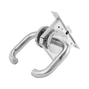 Serrure de passage pour porte coupe-feu Kaishengxi, en acier inoxydable, avec poignée ronde épaissie, pour portes coupe-feu et portes de secours sécurisées - Product Image 4