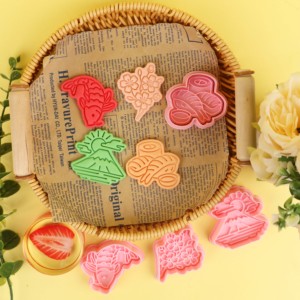 Série Culture Japonaise : <span class=keywords><strong>Emporte</strong></span>-pièces 3D Mont Fuji en plastique écologique pour pâte à modeler, imprimés, lot de 4 pièces - Product Image 3