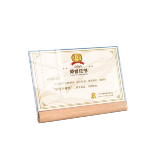 Support <span class=keywords><strong>photo</strong></span> double face en <span class=keywords><strong>acrylique</strong></span> transparent, cadre de montage durable, support publicitaire pour logo, support de table de bureau - Product Image 5