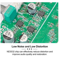 Modul Amplifier Mini Daya Tinggi Kelas Profesional VIRE 2*80W+300W TPA3225 Audio Digital 2.1CH Subwoofer