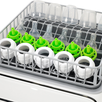 Stérilisateur et lave-biberons de bureau grande capacité pour bébés, avec capacité de 8 biberons et séchage à air chaud 3D, fabrication OEM