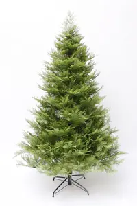 2023 उच्च गुणवत्ता हरी पीवीसी और पीई मिश्रित 180 cm 210 cm नई मेड लक्जरी कृत्रिम क्रिसमस पेड़