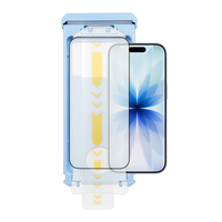 Protection d'écran personnalisée 9H haute transparence en verre trempé robuste pour iPhone 16 15 17 Pro Max