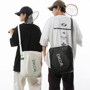 Outdoor Sports Bag Crossbody Tote PU <b>Material</b> Pickleball Paddel Students Shoulder Tennis Badminton Racket Bag - Product Image 3