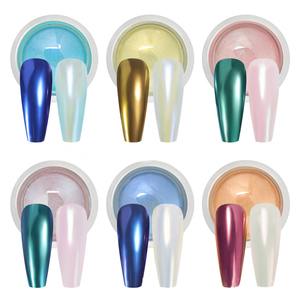 Poudre miroir magique pour ongles, couleur rétro, or, 6 couleurs, parfum de farine - Product Image 5