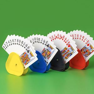 Four-Color <b>Plastic</b> Poker Card Holder Handheld Advertising Poker Lazy <b>Egg</b> Storage Portable - Product Image 3