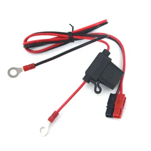 BMC1S power connecctor 6.4mm Ring terminal UL1015#18AWG lead wire waterproof inline boat fuse holder