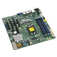 Carte mère de serveur d'occasion MBD-X11SSH-F, socket unique H4 LGA1151 C236 ECC DDR4, double PCIe 3.0, Micro-ATX SATA3, processeur Intel Xeon