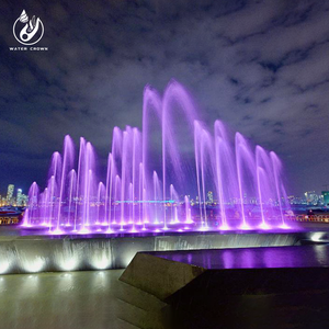 Suministro del fabricante de corona de agua Fuente de agua de baile musical Control DMX para espectáculo de fuente al aire libre grande - Product Image 3