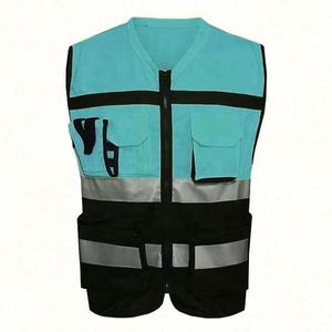 Gilet de sécurité haute visibilité réfléchissant de qualité supérieure avec poches pour travaux de construction, idéal pour les cadeaux promotionnels et d'affaires - Product Image 3
