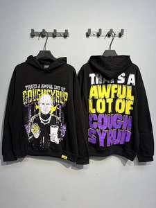 Eso es un montón horrible de COUPH SYRUP de alta calidad 100% algodón High Street Alphabet Trendy Brand Loose Casual Hat Hoodie para hombres - Product Image 2