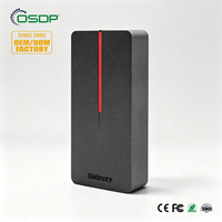 Lecteur de contrôle d'accès RFID à double fréquence tout métal étanche OSDP 125kHz 13.56MHz Carte NFC cryptée IP65 Wiegand 26-37bit