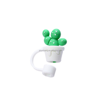 Capuchons de paille en silicone mignons, compatibles avec les gobelets, protège-pailles anti-poussière pour poignée de gobelet, réutilisables et écologiques