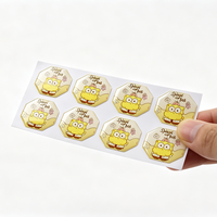 Pegatinas de Vinilo Personalizadas, Recortadas, Holográficas, con Resina Epoxi, Etiquetas de PVC con Diseño de Dibujos Animados, Adhesivas, Impermeables, con Logotipo Personalizado