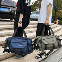 Sac de voyage respirant et résistant à l'usure de style coréen pour hommes, sacoche d'affaires grande capacité, sac de sport et de voyage pour courts séjours