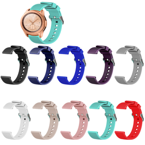 <span class=keywords><strong>Bracelet</strong></span> en caoutchouc à rayures de couleur unie pour <span class=keywords><strong>Samsung</strong></span> <span class=keywords><strong>Galaxy</strong></span> <span class=keywords><strong>Watch</strong></span> <span class=keywords><strong>Active</strong></span> <span class=keywords><strong>2</strong></span>, 20mm, 22mm, original - Product Image 3