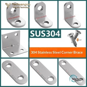 Stainless Steel Flat <b>Corner</b> <b>Bracket</b> Connector <b>for</b> Construction Hardware - Product Image 3