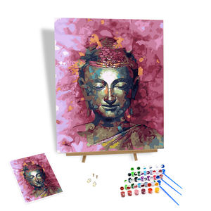 Meilleure vente peint à la main <span class=keywords><strong>peinture</strong></span> à l'huile sur toile maison décoration murale Art religieux photo bricolage <span class=keywords><strong>peinture</strong></span> <span class=keywords><strong>par</strong></span> numéros Statue de <span class=keywords><strong>bouddha</strong></span> - Product Image 1