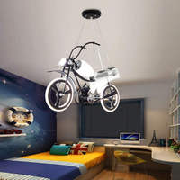 Offre Spéciale enfants moderne LED vélo lustre personnalisé Style garçon fille chambre pas cher enfants pendentifs lumière