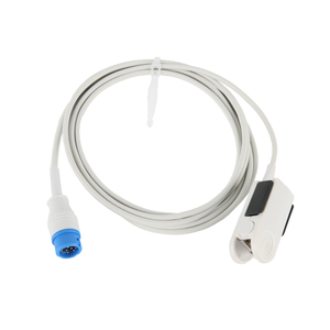 Capteur SpO2 réutilisable Clip <span class=keywords><strong>doigt</strong></span> adulte Compatible Phiillips 12 broches connecteur De capteur Spo2 prix d'usine Service OEM - Product Image 4