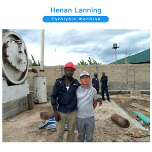 LanNing Pabrik Harga 10T Pabrik Pirolisis Daur Ulang Ban Limbah - Product Image 3