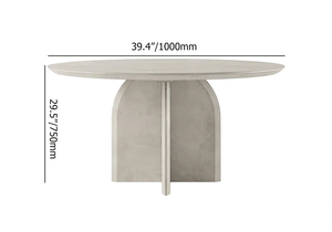 Tavolo da pranzo rotondo in legno massello grigio <span class=keywords><strong>NOVA</strong></span> set da pranzo moderni <span class=keywords><strong>mobili</strong></span> stile scandinavo <span class=keywords><strong>tavoli</strong></span> in legno per 2 4 posti - Product Image 2