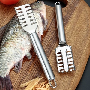 Écailleur à poisson en acier inoxydable Shunxi, tête carrée, outil de cuisine pour enlever les écailles de poisson - Product Image 1