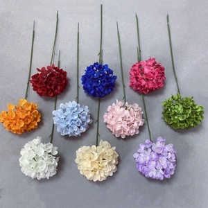 Hoa giả cẩm tú cầu bốn cánh không lá, bán buôn nhà máy, dùng trang trí đám cưới, đường dẫn, ngày lễ tình nhân, tường - Product Image 1