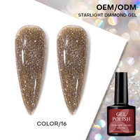 Ensemble de vernis gel réfléchissants effet disco, marque privée, sans CPSR, sans HEMA, sans TPO, vernis gel diamant, écologique, flacon long