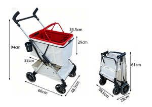 Mamago 605-3 4 Tekerlekli Alüminyum Alaşımlı Katlanabilir Hafif Su Geçirmez Yıkanabilir Taşınabilir Konforlu Köpek Kedi Evcil Hayvan Arabası Havayolu Uygunu - Product Image 5