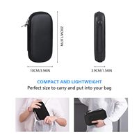 Usine personnalisé ODM étanche Eva étui pour carte mémoire Double couches fermeture éclair Eva stockage USB câble de données Mini pochette voyage